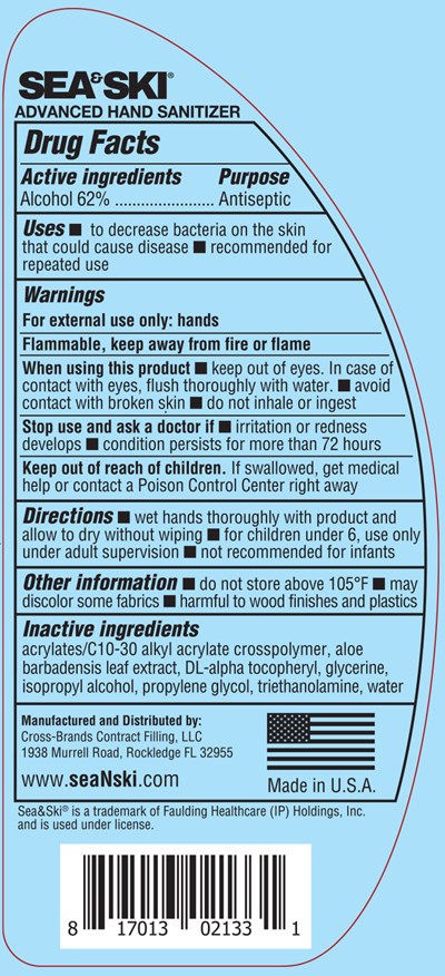 Active Ingredient (2133 S S Adv Hand Sanitizer Gel 8 Fl Oz Back)